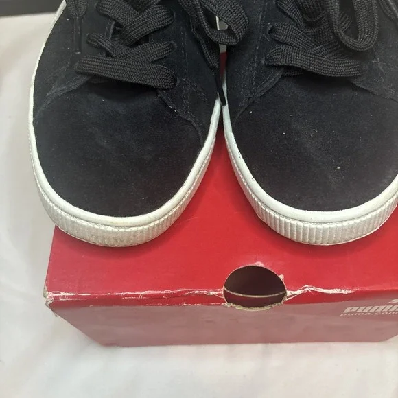 Puma Men's Suede Classic Sneaker, Size 12 M, Black - Picture 5 of 16